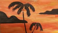 Изображение-заглушка для вебинара Мастер-класс по правополушарному рисованию с детьми: Пальмы