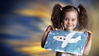 Изображение-заглушка для вебинара Правополушарное рисование для детей. Картина «Военный самолёт»